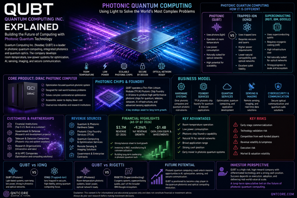 Quantum Computing Inc QUBT photonic quantum computing technology and stock analysis