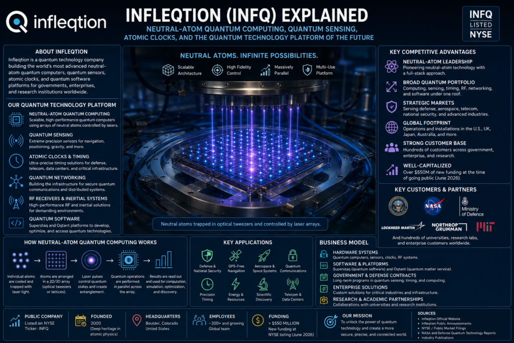Infleqtion INFQ neutral atom quantum computing quantum sensing atomic clocks and quantum networking analysis